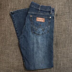 Wrangler Retro Slim Boot Jeans 31x32 Medium Wash Western Cowboy Denim